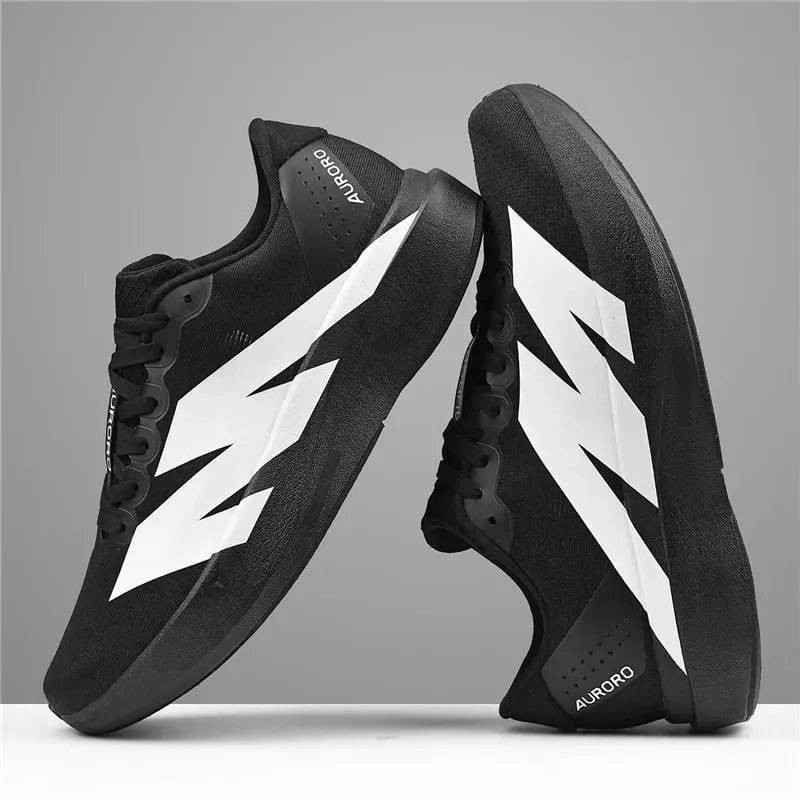 Men Carbon Plate Running Shoes Breathable Mesh Women Athletic Sneakers Cushion Sport Trainers Outdoor Marathon Jogging Footwear