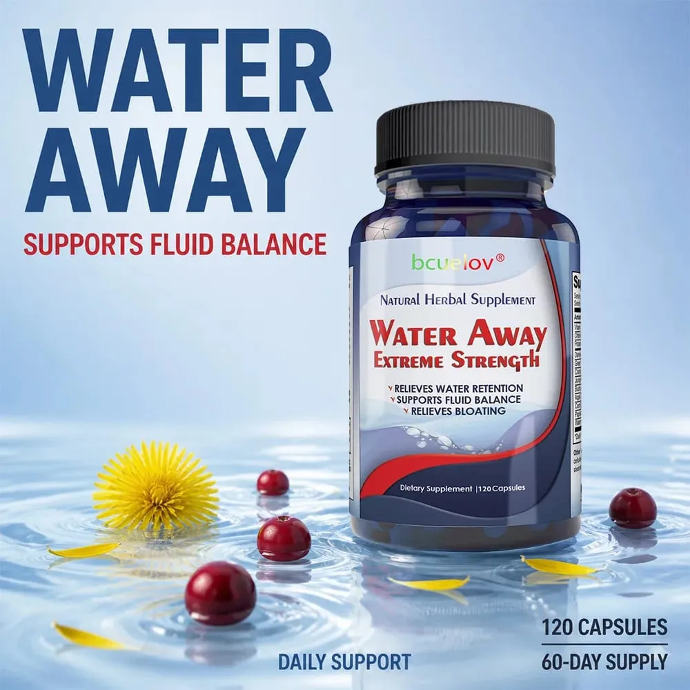 Natural Herbal Supplements - Promotes Healthy Digestion Gently Relieves Water Weight Bloating & Bloating