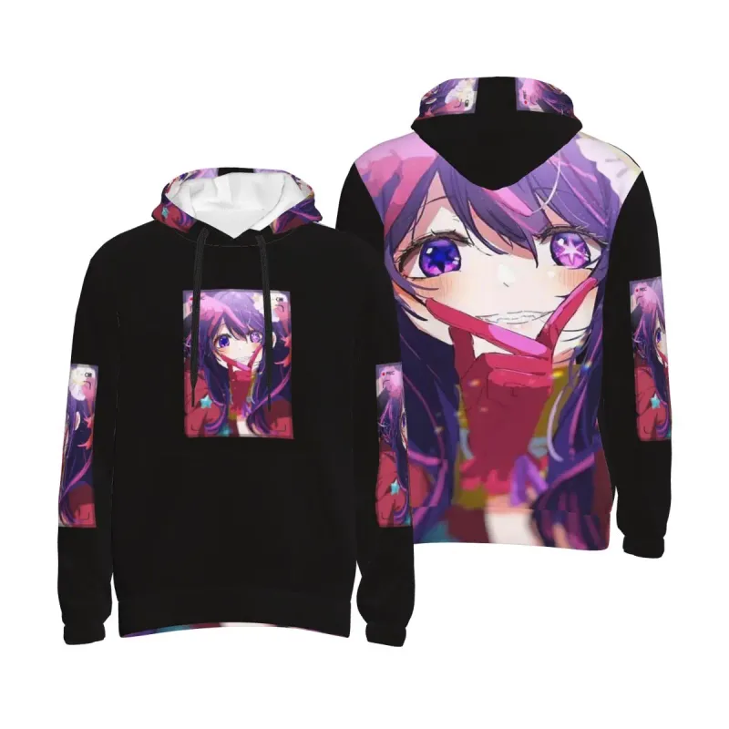 Oshi No Ko Anime Kawaii Hoodies Hip Hop Pullover Autumn Winter Men Women Sweatshirts Long Sleeve Tops