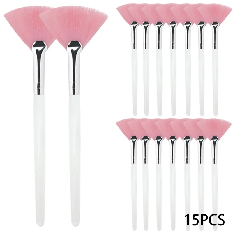 3/9 Pieces Facial Fan Mask Brushes Soft Mask Brush Applicator Esthetician Facial Mask Brushes For Women Girls Cosmetic Tools