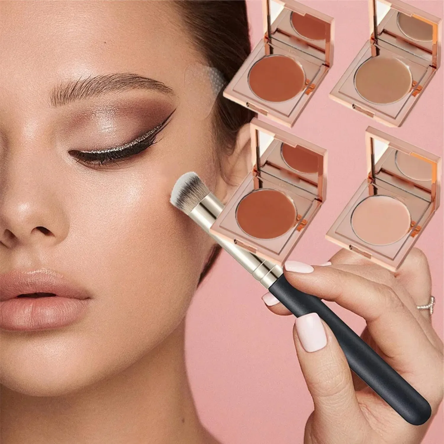 1-3pcs Foundation Concealer Brush Premium Contour Blusher Brushes Flawless Under Eye Dense Face Makeup Brush For Blending — image 5
