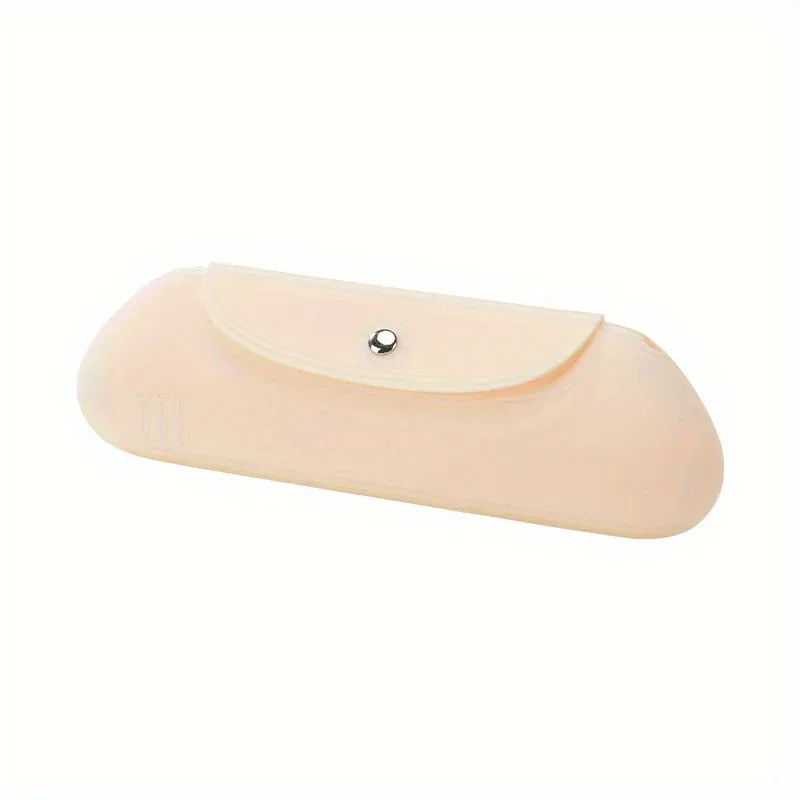Silicone Travel Makeup Brush Holder Anti-fall Out Portable Cosmetic Face Brushes Holder Soft and Sleek Makeup Tools Organizer