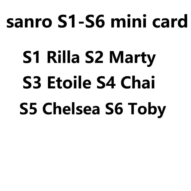 linkage card series 1 to series 5 Sanrio S1 to S6 card NTAG215 NFC Printing animal Card Work for NS switch
