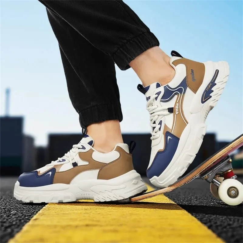Chunky sneakers four season breathable lightwight outdoor casual walking shoes fashion soft sole sports running shoes board shoe
