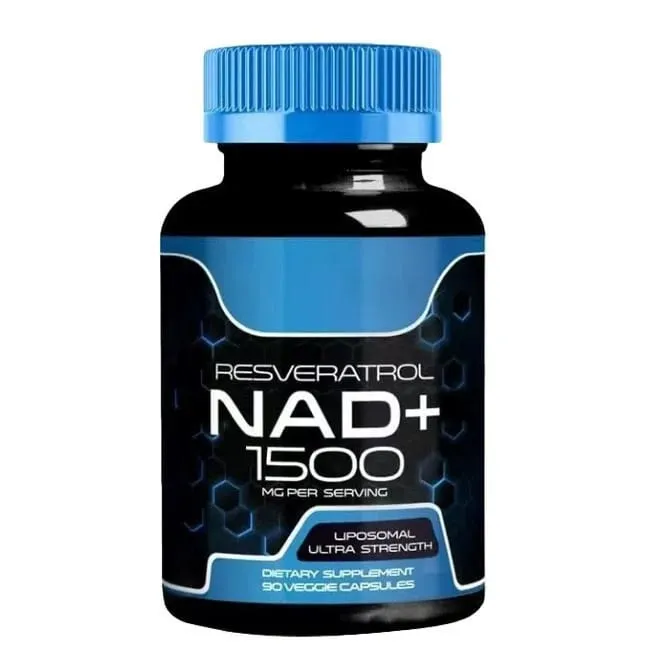 NAD+ Capsules na may Resveratrol Herbal Antioxidant Supplement Suporta sa Cellular Health Energy at Anti Aging para sa mga Babaeng Lalaki 90 piraso