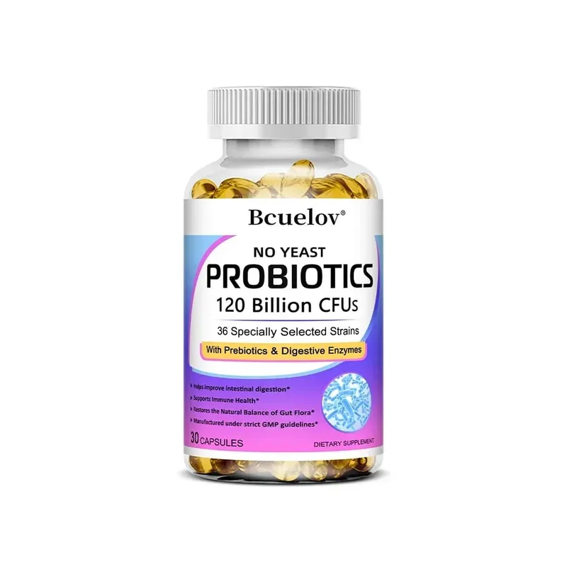 Probiotics 120 Billion CFU with Prebiotics & Digestive Enzymes Supports Digestion Gut Flora Bloating Relief & Immune Health