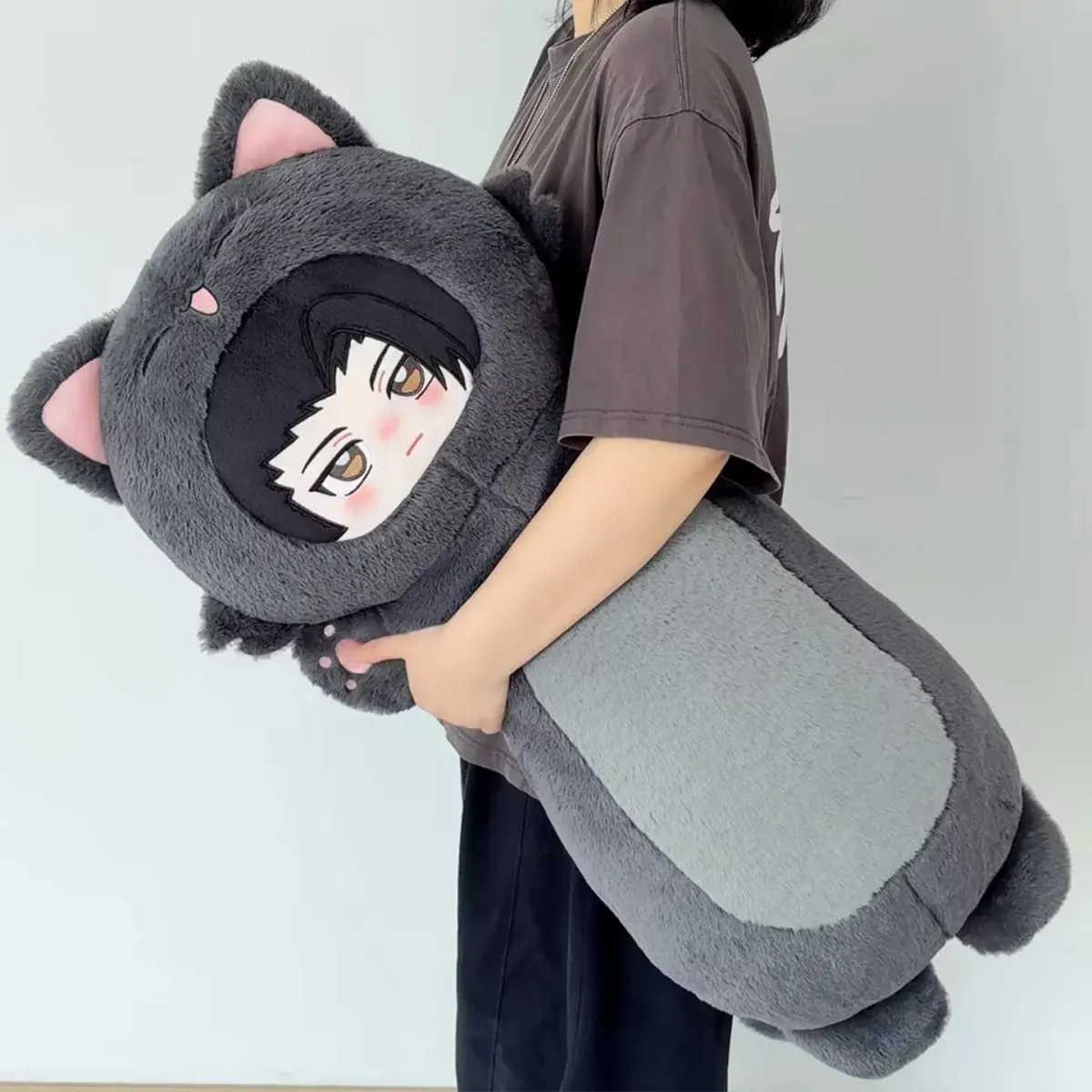 80cm Jujutsu Kaisen Plush Toys Gojo Satoru Geto Suguru Long Body Hugging Doll Cute Stuffed Animals Soft Sofa Cushion Plushie