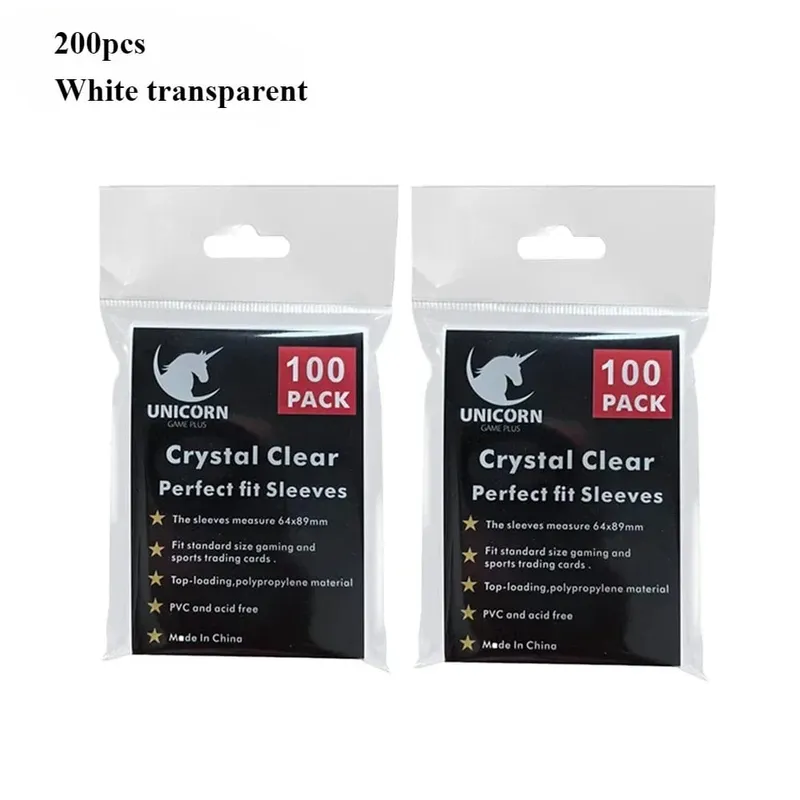 100 stk Hot Transparent MTG-korthylstre Standardstørrelse Klar TCG-kortbeskytter Indvendigt kortdæksel til sportsbrætspil 64x89 mm