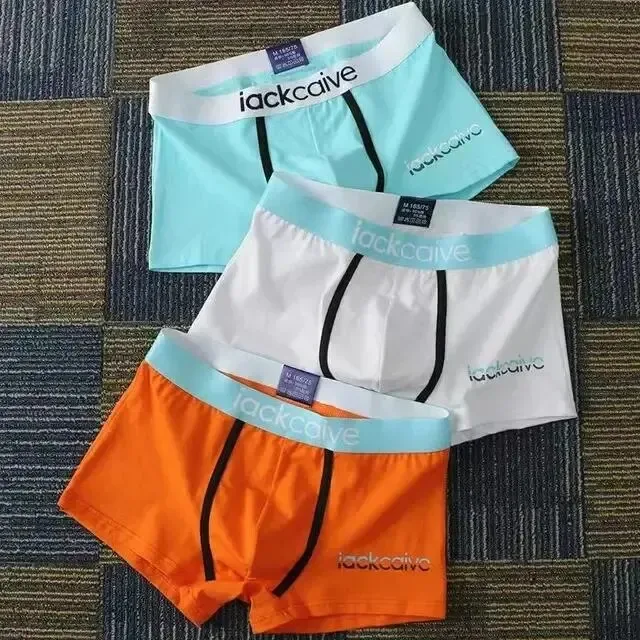 3Pcs Seluar Dalam Lelaki Kapas Seluar Dalam Lelaki Petinju Lelaki Bernafas Boxer Seluar Dalam Bercetak Seluar Dalam Selesa Seluar Dalam Lelaki M-3XL