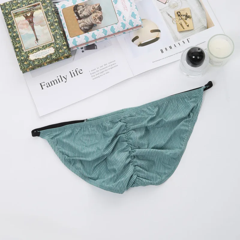 Man Briefs Sexy Underwear Men's Bulge Pouch String Mini Panties Men Low Waist Bikini Lingerie Underpants Slips Hombre