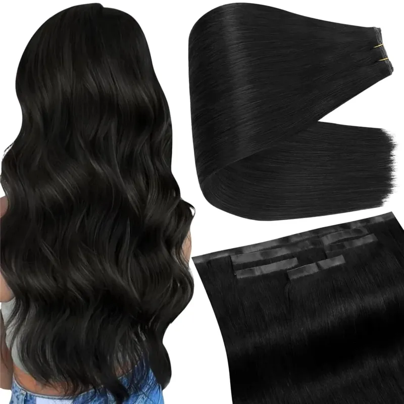 Full Shine Butterfly Weft Hair Extensions Pu Holes Weft Hair Extensions 100G 5Pcs Seamless Fit Full Head Add Length
