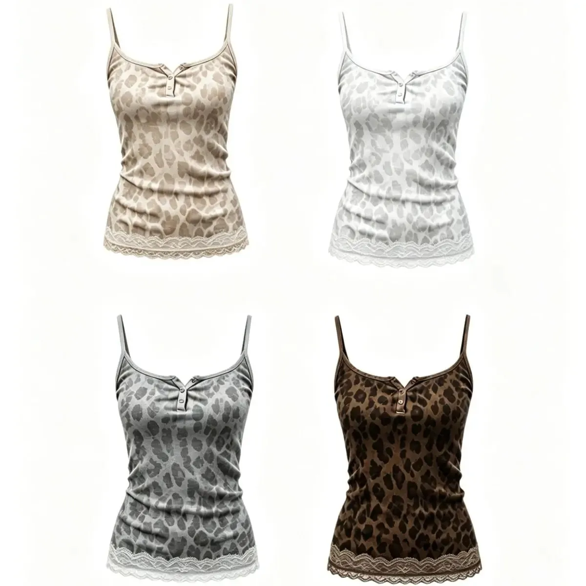 American Leopard Print Slips Bows Patchwork Lace Sexy Slim Crop Camis Top Fashion Women Y2K Outfits Festival Party Halter Vest