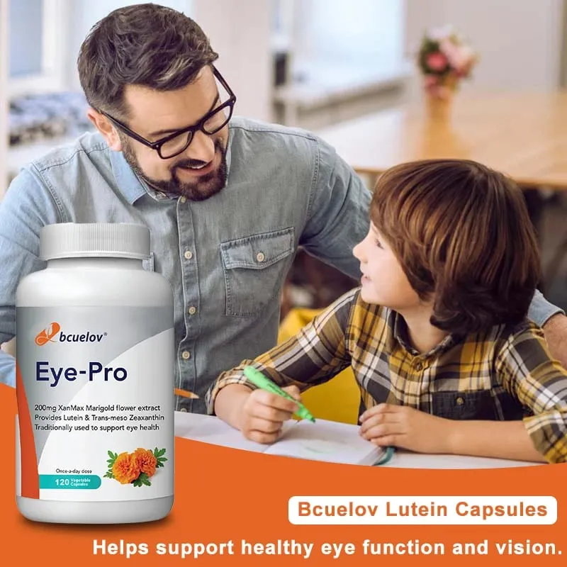 Lutein Capsules - with Zeaxanthin Extract - Supports Eye Health Helps Relieve Eye Strain Improve Vision Health