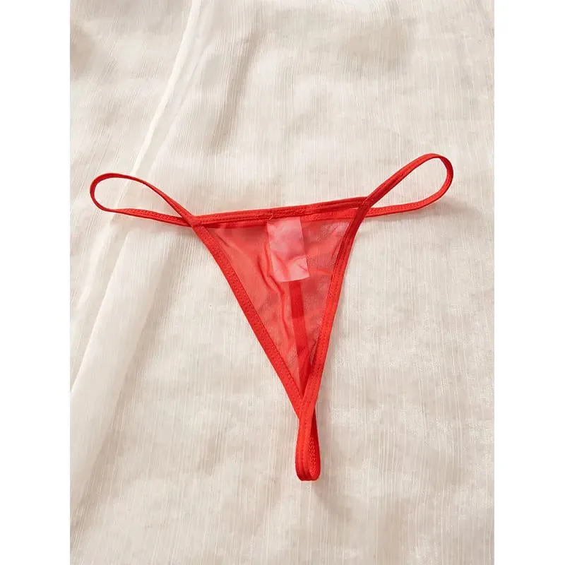 Hot Sexy Lace Splicing Dress Wanita Lingerie See Through Nightdress Solid Slim Leher V Leher Korset Push Up Bra Seluar Dalam Set Thong