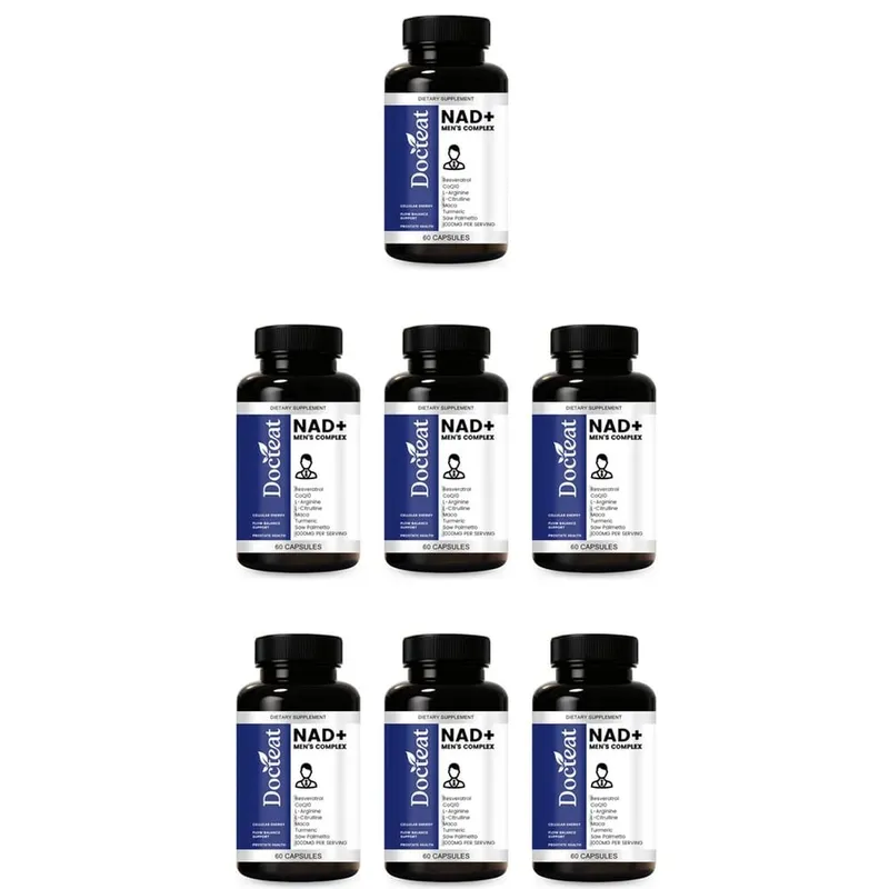 Docteat NAD+ Men's Complex Capsules for Daily Energy Metabolism and Circulatory Support Male Vitality Balance 60 Capsules