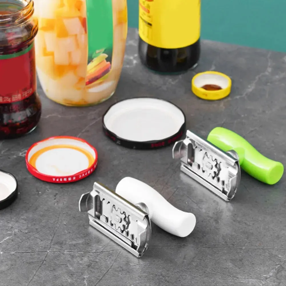 Multi-Function Bottle Cap Opener Stainless Steel Adjustable Lids Off Jar Opener Labor-Saving Screw Can Opener Kitchen Gadget