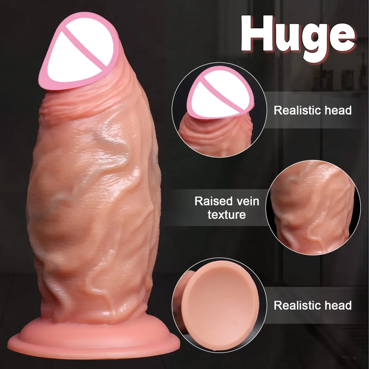 5 Sizes Realistic Anal Dildo Soft Huge Penis Suction Cup Anal Sex Toys For Woman Vagina Adult Masturbator Cock Big Dick Buttplug