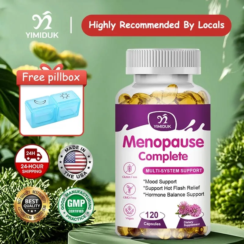 Advanced Menopause Complete Capsules Support Soothes Joint Discomfort Heart Health & Cognitive Function GMP Certified Vegan — image 1