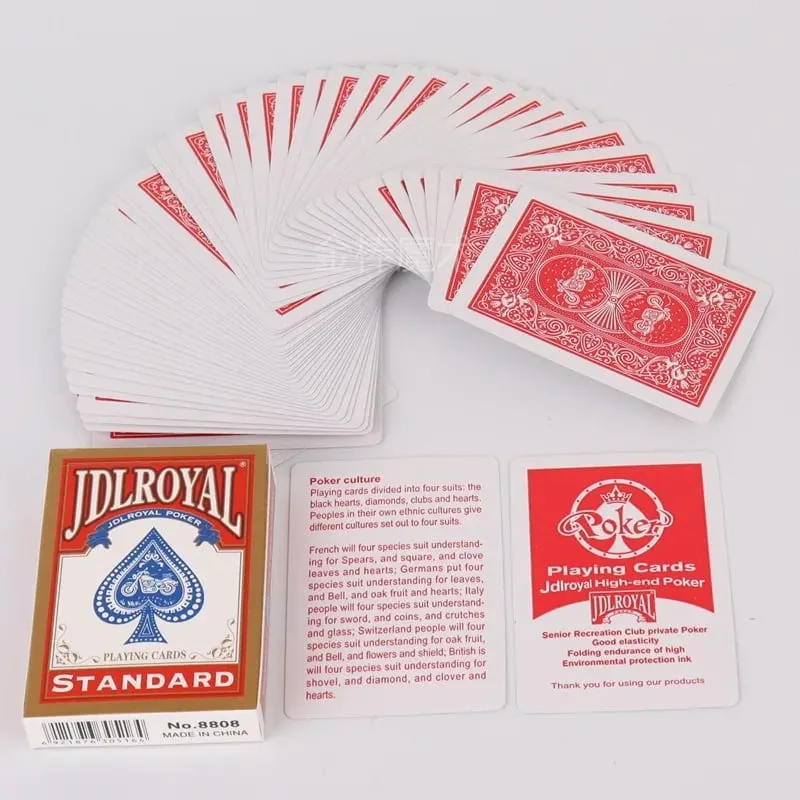 Standard Poker Playing Cards No.8808 Durable Smooth Shuffle Paper Card for Party Game Magic Trick Board Game