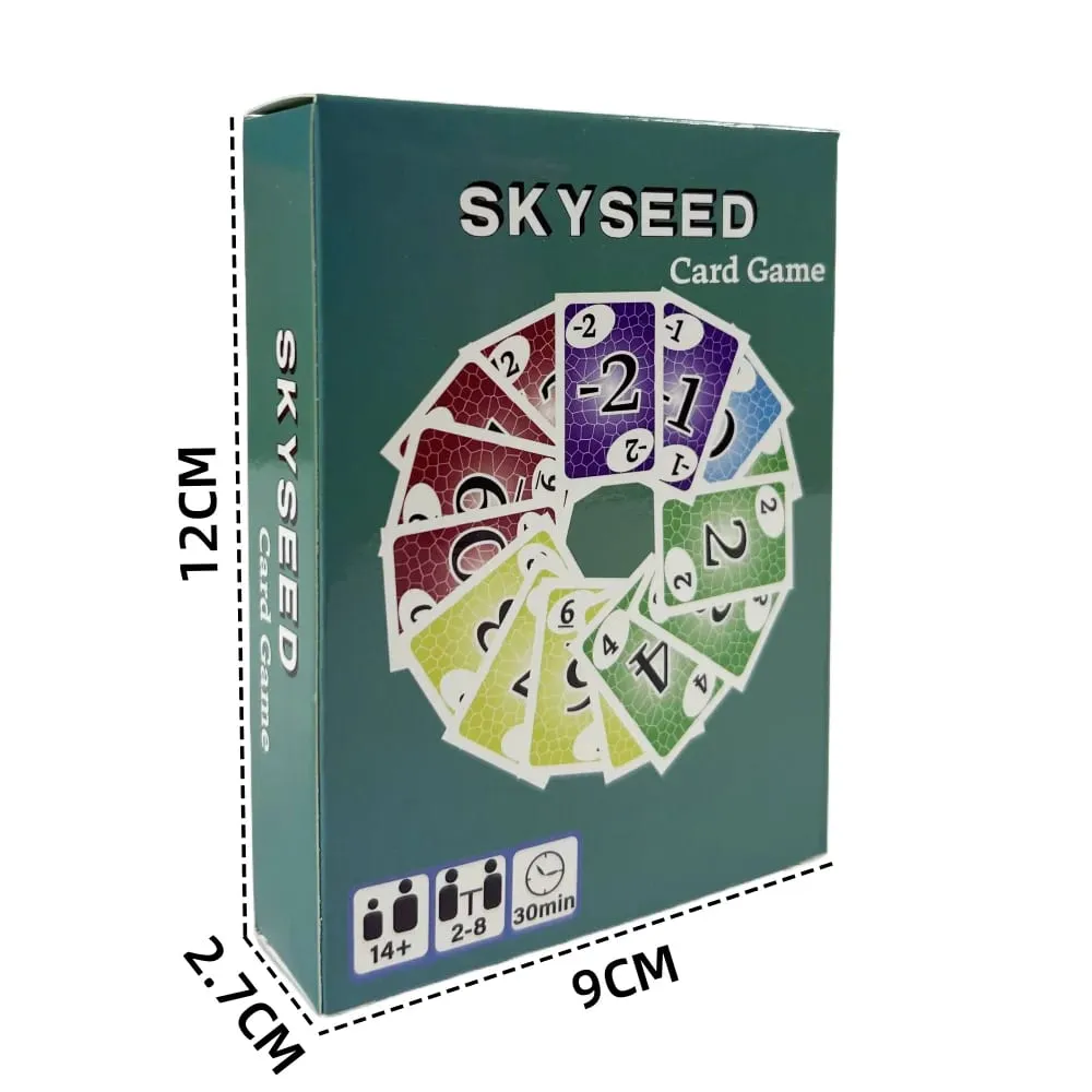 Skyseed Card Game 150 Playing Cards Board Game Deck Fun Action Edition Social Collective Games Christmas and Halloween Gifts
