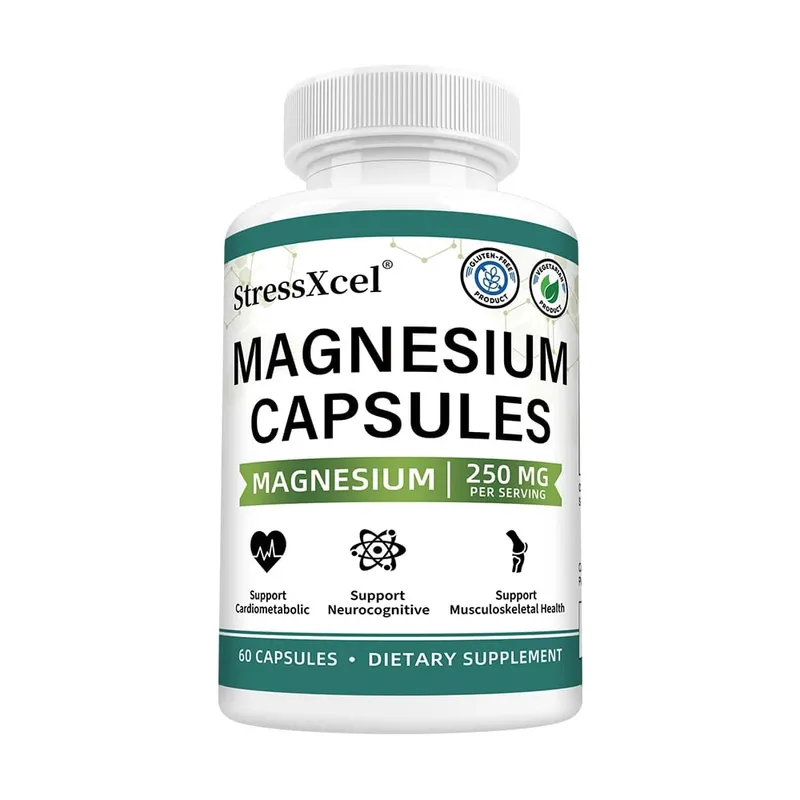 Magnesium Glycinate Capsules with Zinc Vitamin D3 & B6 Support Sleep Quality Mood Nerve Muscle Bone Heart & Immune Health