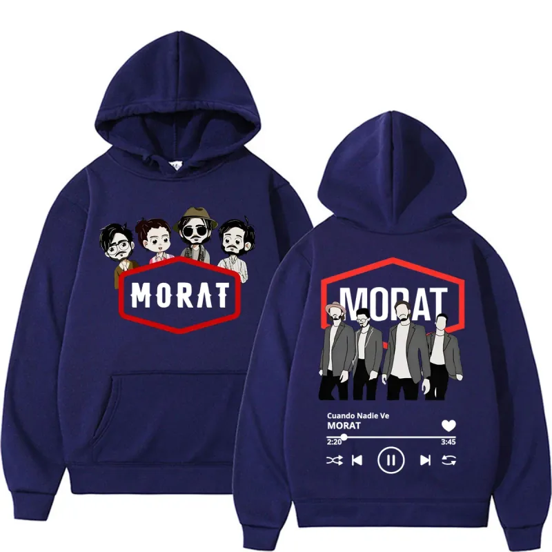 Band Morat Cuando Nadie Ve AlbumTour Sweatshirt Men Women Fashion Hip Hop Pop Music Hoodies Casual Fleece Long Sleeve Pullovers
