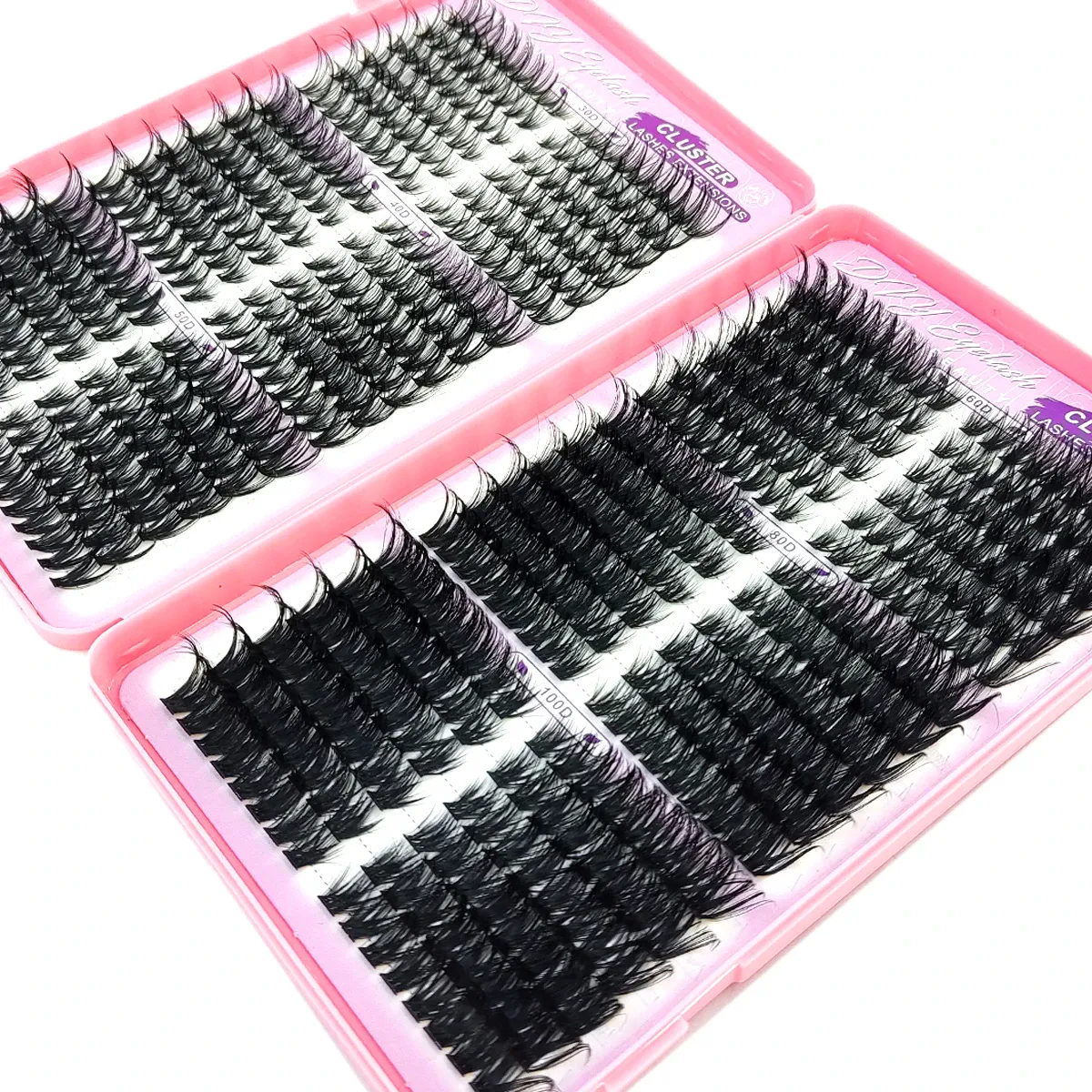 36 row fluffy eyelash bundle left and right eyelashes extended 30-100D independent eyelashes cat eye eyelash extension