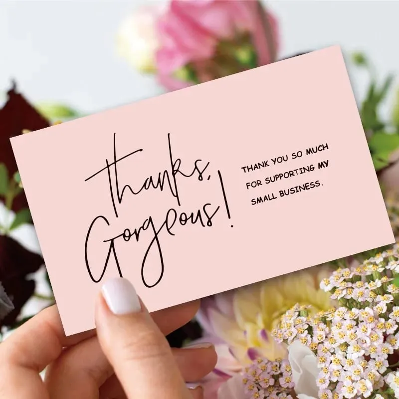 30pcs Copperplate Thank You Card Gift Packaging Thank You Card Greeting Card Decorative Greeting Cards
