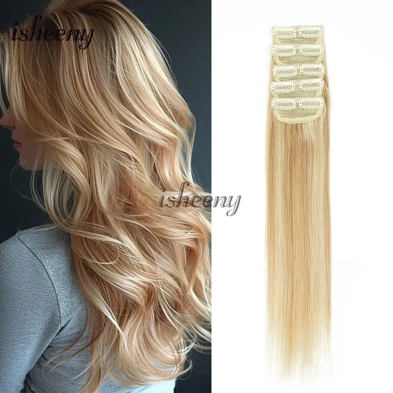 12"-18" Invisible Short Hair Pad Clip In Remy Human Hair Extensions 5pcs/pack Mini Clip In Hair 2 Clips On Machine Hair Weft