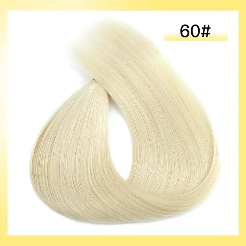 Inget inslag vietnamesiskt hår Mänskligt hår Bulk 613 100% Virgin Remy Rakt hår Bulk 99j Real Natural Hårförlängning Grått blont hår