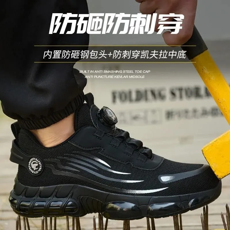 Sizes 36-48 Safety Shoes Steel Toe Smash Puncture Proof Workwear Shoes for Men Sneakers Anti-slip Zapatos De Seguridad De Hombre