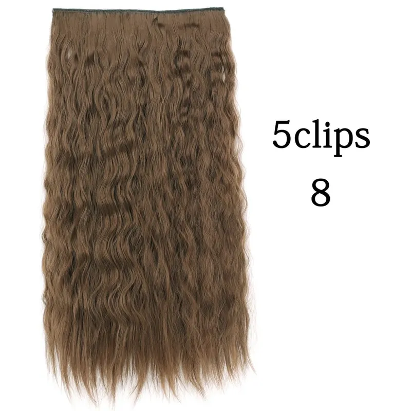 Tổng Hợp 22 32 Inch 5 Kẹp Tóc Chịu Nhiệt Giả Bộ Tóc Giả Dài Lượn Sóng Kiểu Tóc Kẹp Trong Tóc