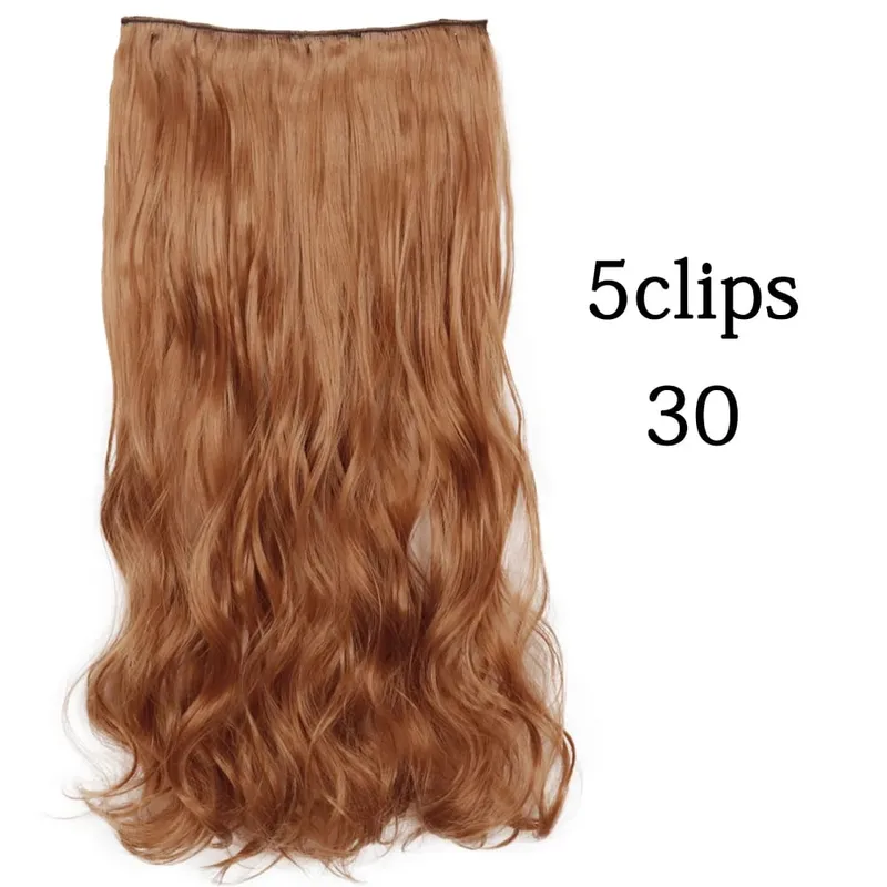 Tổng Hợp 22 32 Inch 5 Kẹp Tóc Chịu Nhiệt Giả Bộ Tóc Giả Dài Lượn Sóng Kiểu Tóc Kẹp Trong Tóc