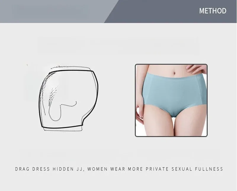 Sissy Panties Sexy Men Camel Toe Underwear Lace See Through Lingerie Transvestit Crossdressing Fake Vagina Artificial Briefs