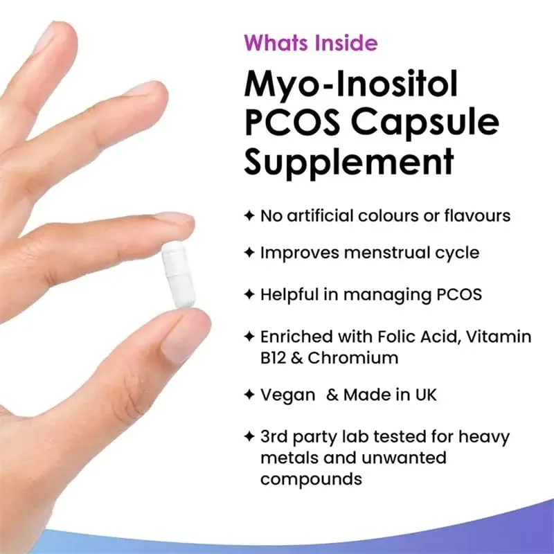 Myo-Inositol Supplement - Nagtataguyod ng Balanse ng Hormonal at Ang Kalusugan ng Ovarian ay Kinokontrol ang Mga Siklo ng Panregla at Nagpapabuti ng Mood