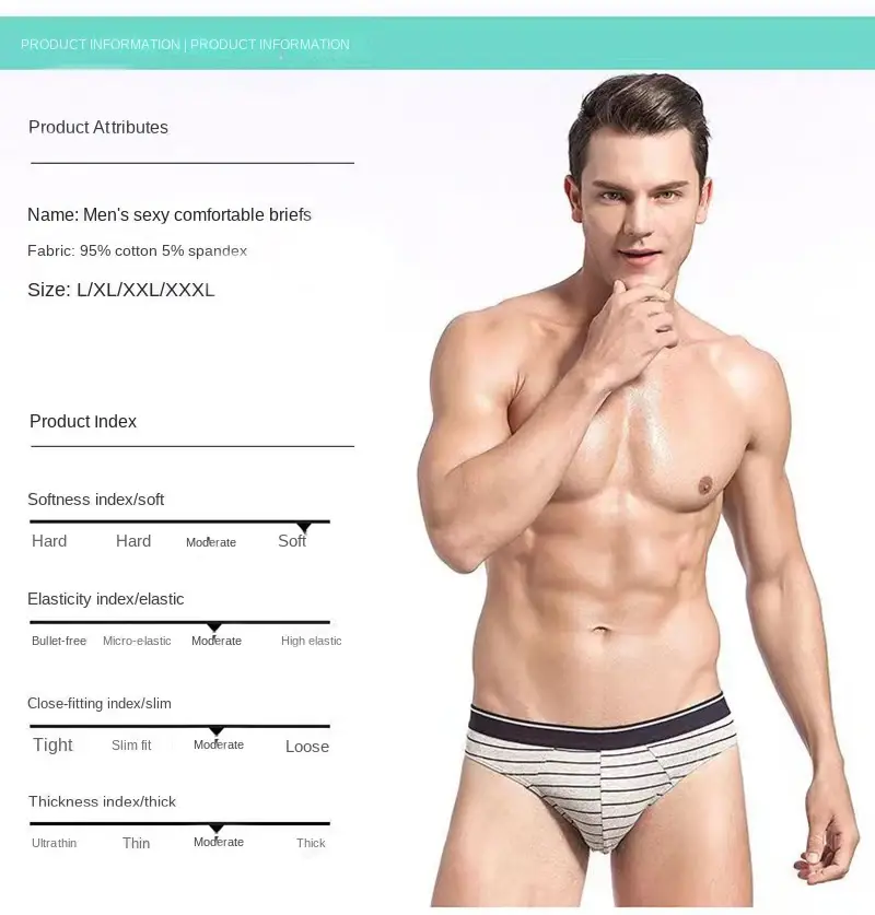 4 pçs/lote cuecas masculinas lingerie sexy calcinha masculina de algodão respirável cueca listrado calcinha lotes por atacado