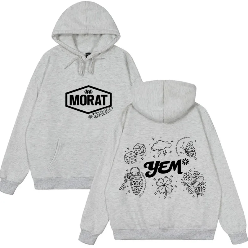 Band Morat Yem World Tour 2026 Print Hoodie Men Women Fashion Clothing Pullover Long Sleeves Loose Hip-hop Sweatshirts Fan Gifts