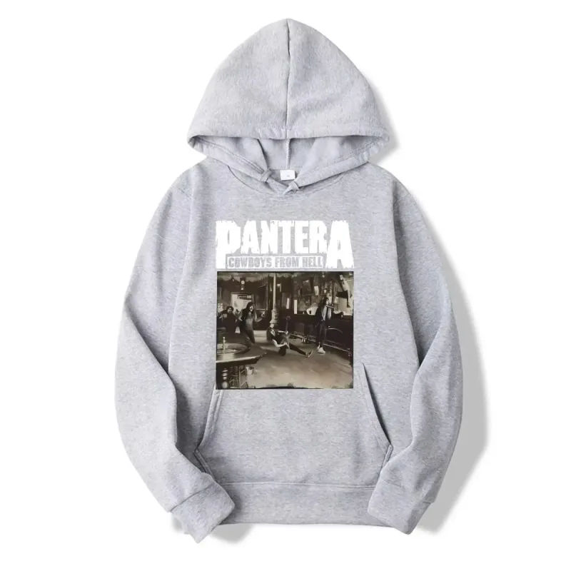 2026WinterNew Hoody PANTERA Band Pullovers COWBOYS FROM HELL Print Hoodies Men Women Vintage Fashion Hip Hop Oversized Swatsirts