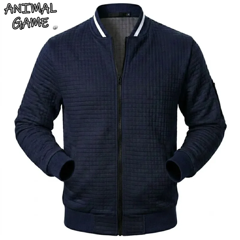 Autumn Men's Full Zip Athletic Sweatshirts Jacket Long Sleeve Casual Coats Men Sports Running Track Jacket Lightweight Outerwear