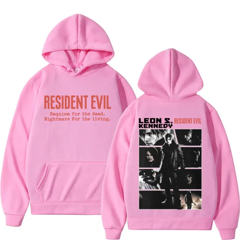 Limited Leon Kennedy Sweatshirts Resident Evil Requiemm Hoodie Pullovers Men Women Fashion Casual Fleece Cozy Hoodies Streetwear
