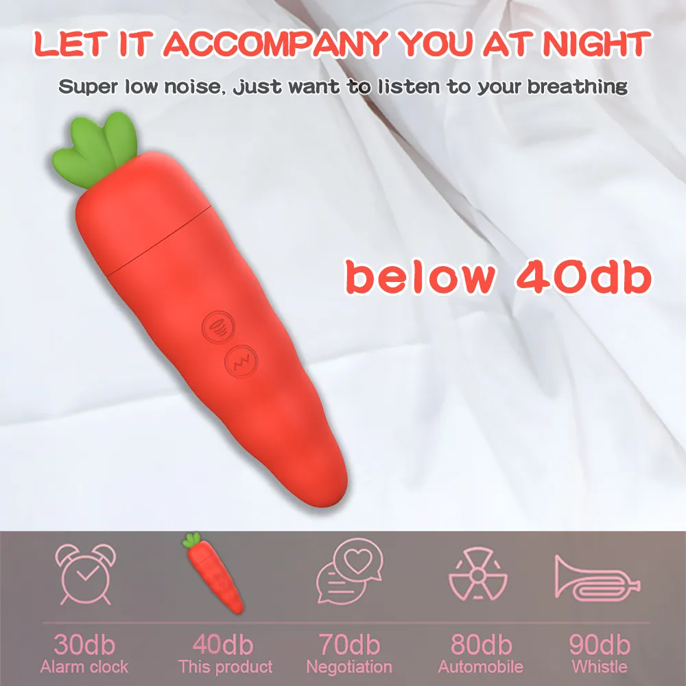 Sucking Vibrating Sex Toys Female Masturbator Carrot Shaped Vibrators For Women G Spot Stimulator Clitoris Nipple Massager Adult — image 3