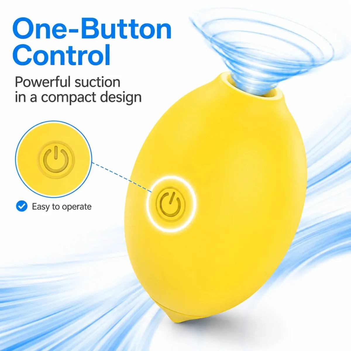 Vakuum-Saugvibrator für Frauen, Zitronen-Sexspielzeug, Saug-Klitoris-Stimulator, 10 Power, weiblicher Oral-Nippel-Klitoris-Vibrationssauger