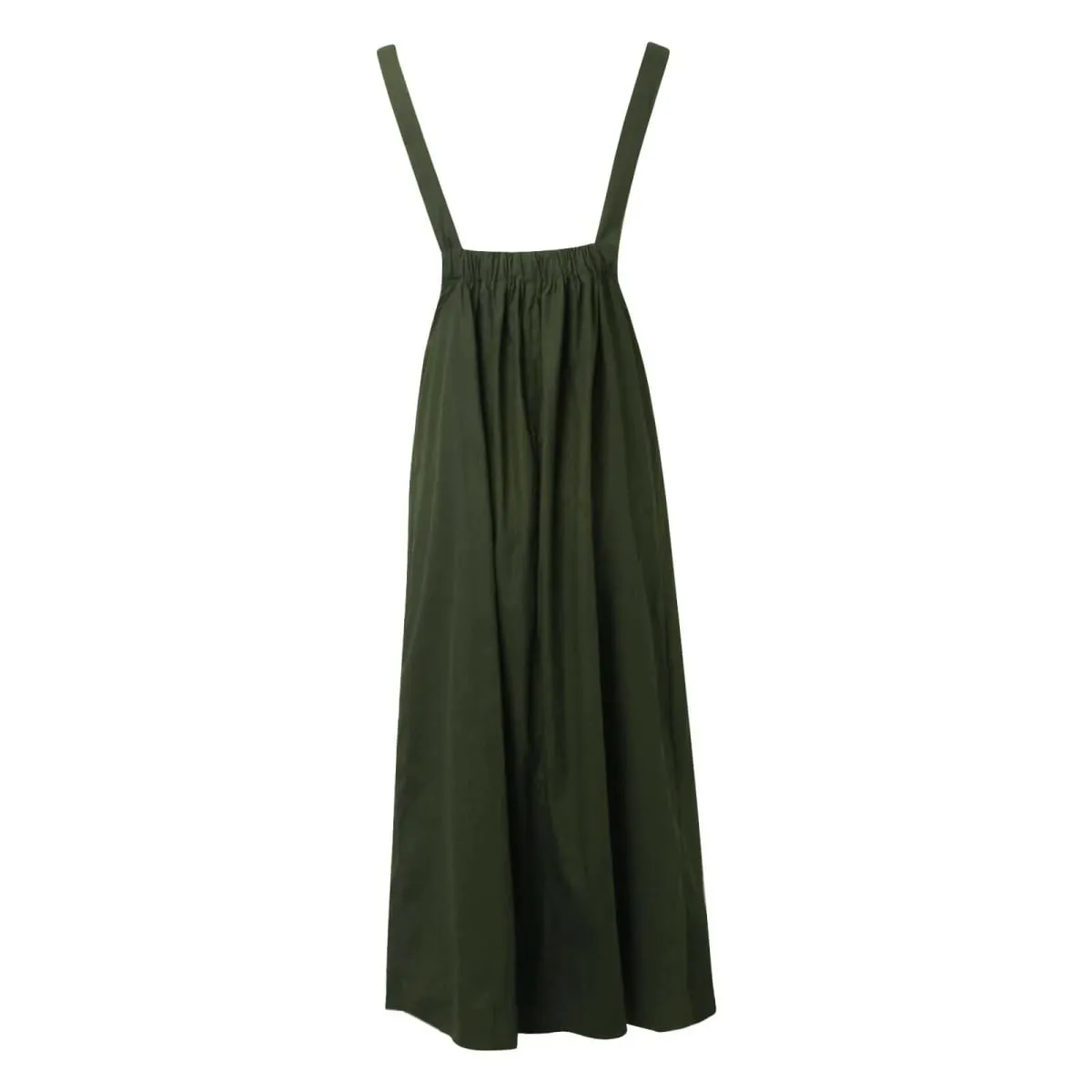 Damenmode-Hosenträgerkleid mit langen Trägern, großen Taschen und Overknee-Taschenträgern, Midi-Kleider für Frauen, Robe Femme