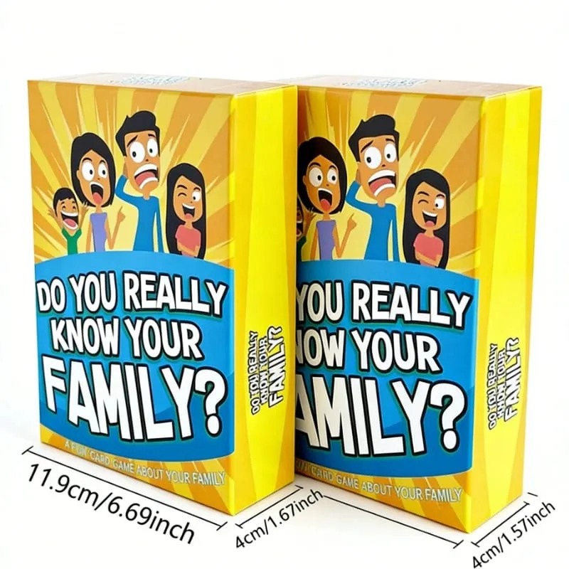 English Do You Really Know Your Family Party Leisure Puzzle Game Multiplayer Card in Stock. Card Games