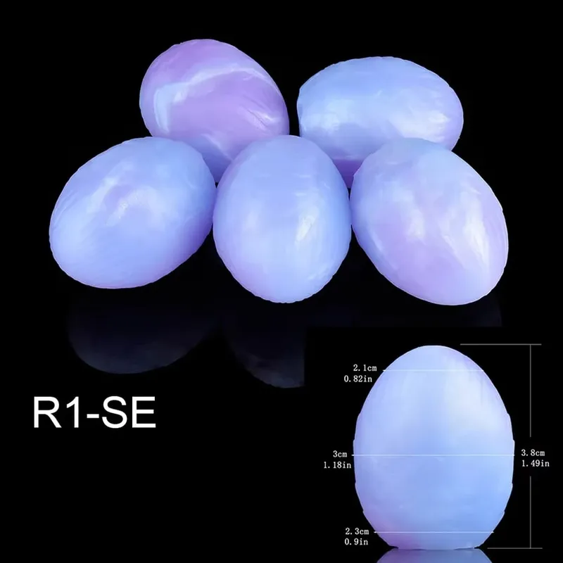 Fantasy Egg Toys With Long Chain Platinum Silicone Anal Plug Eggs Vaginal Balls Sex Toy For Adult Women Men Couple Flirting