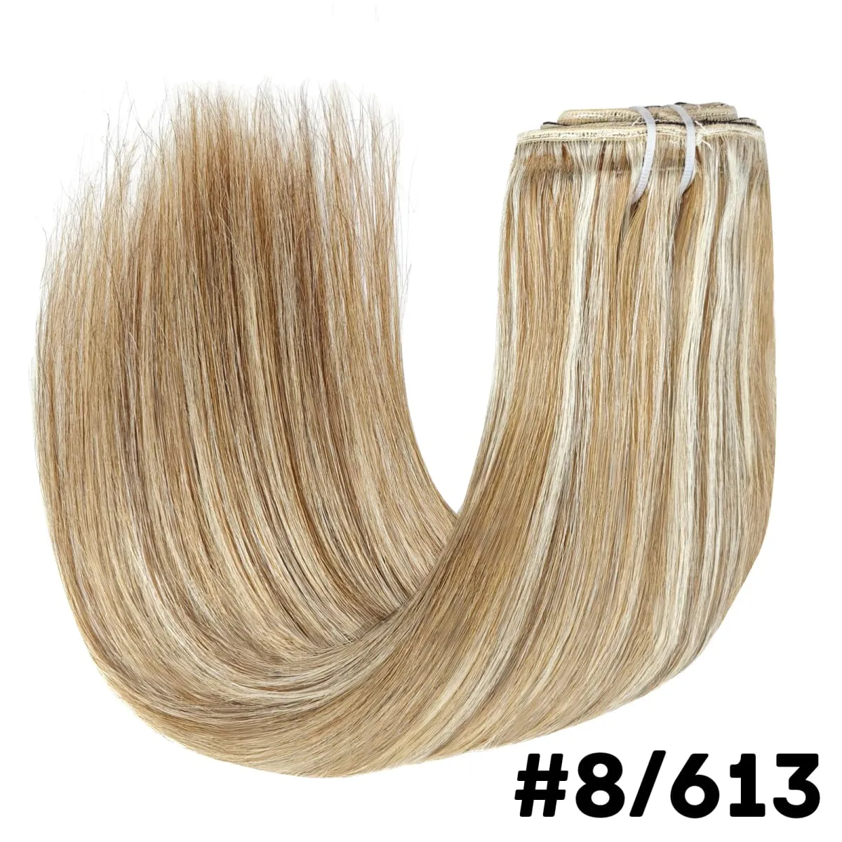 Clip Ins Straight Seamless Brazilian Human Hair Extensions 10A Brazilian Virgin Human Hair 8 Pcs Clip In Extensions 120G/Pack — image 14