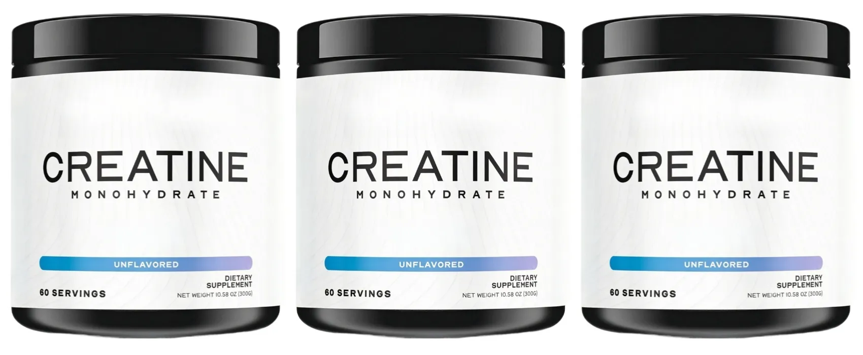 Creatine Monohydrate Powder 5000mg 60 Servings Unflavored Daily Fitness Support Supplement Vegan Gluten Free 300g