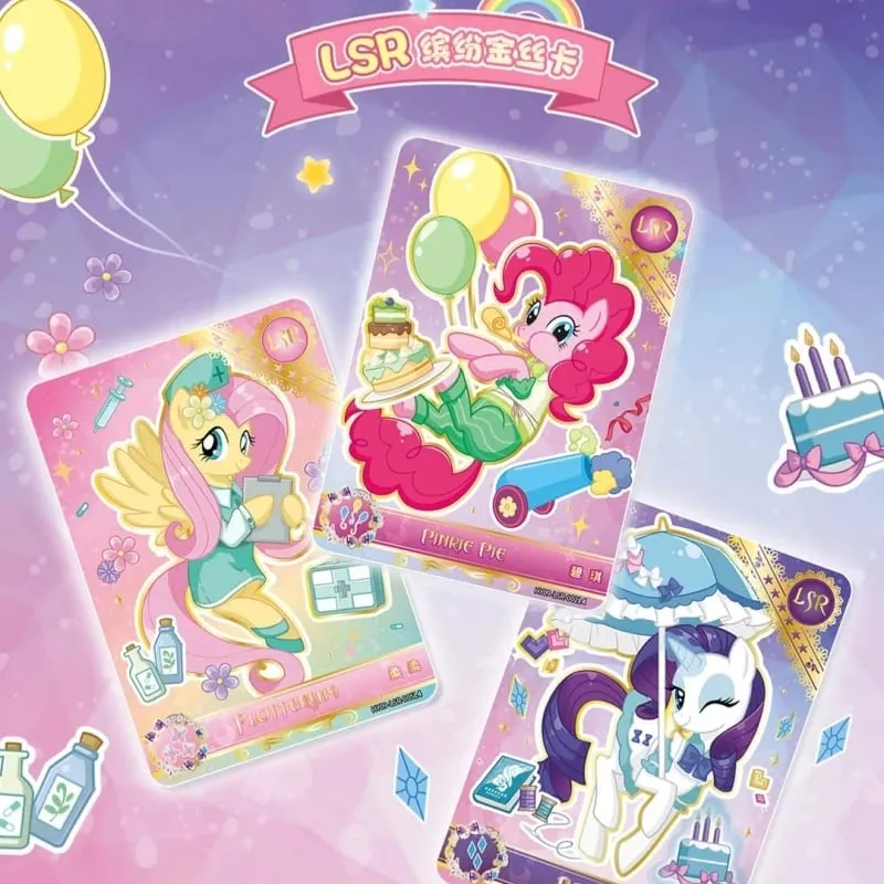 Genuine My Little Pony Series Cards Rarity Twilight Sparkle Game Collectible Cards Anime Merchandise Holiday Gifts