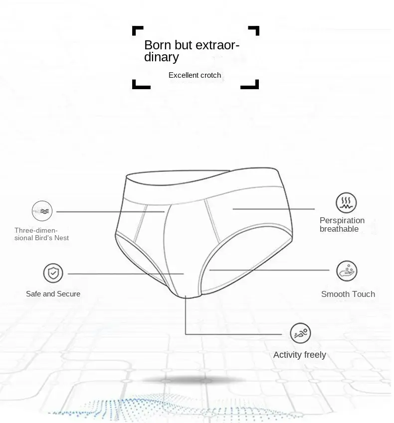 Chắc Chắn Nam Mùa Hè Băng Lụa Quần Lót Boxershorts Quần Đùi Quần Lót Thoáng Khí Sợi Carbon Tre Chống Vi Khuẩn Rỗng Quần Lót