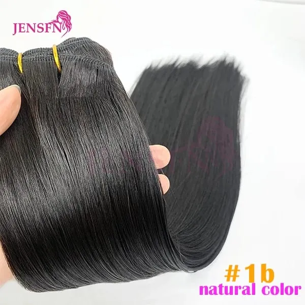 Straight 100% Real Human Hair Weft Bundles Extensions 50g/Pcs 16"-24" Remy Natural Hair Sew In Weaves Brown Blonde Color